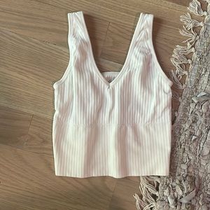 shein white cropped tank top